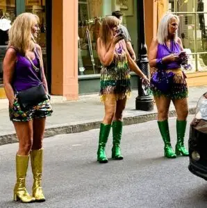 Ladies Celebrating St Pat's Day New Orleans