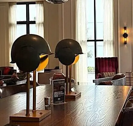 Table lamps at Kilroy's in The Higgins Hotel.