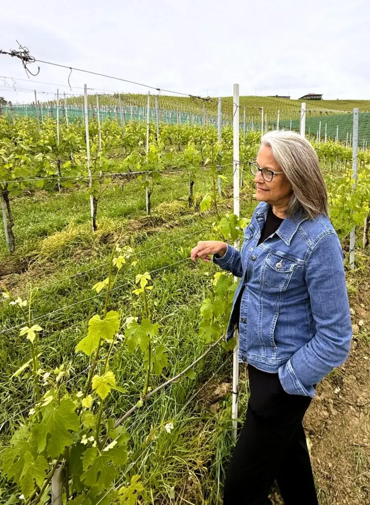 Woman in Vineyard in Piedmont