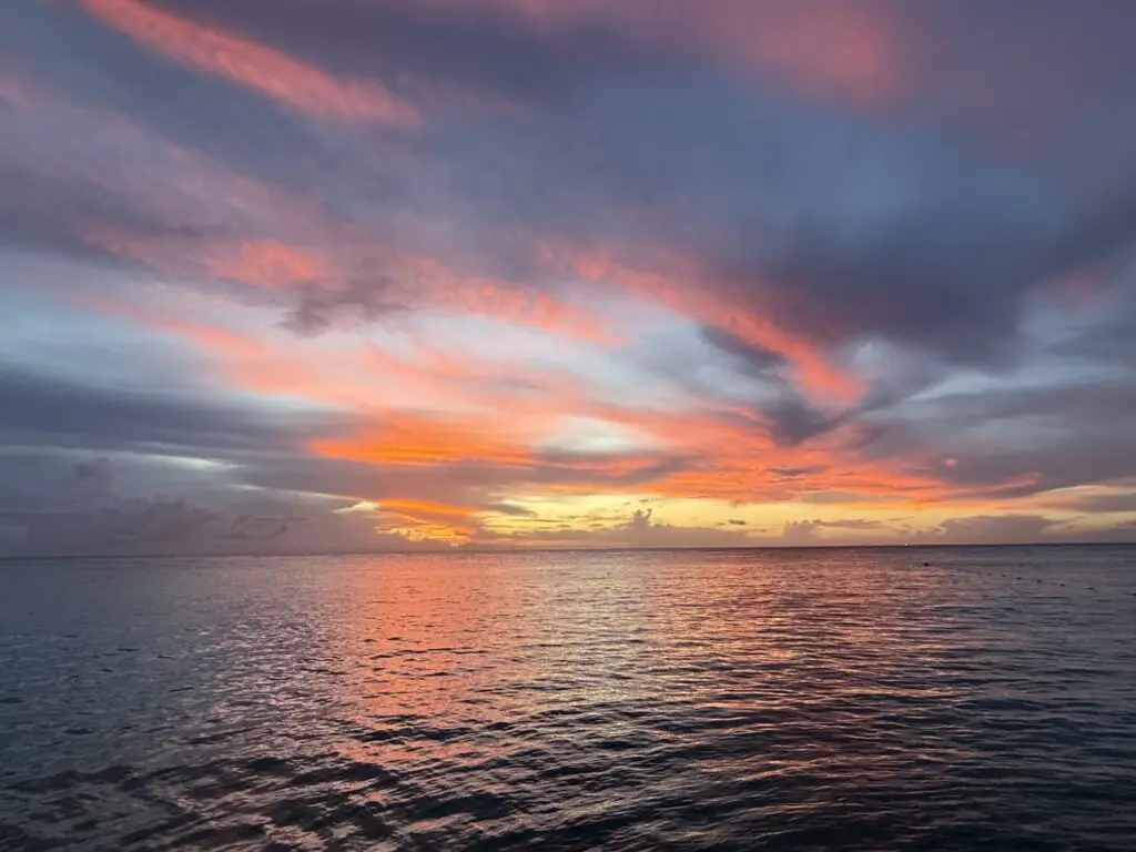 Brilliant Sunset in Isle Cozumel