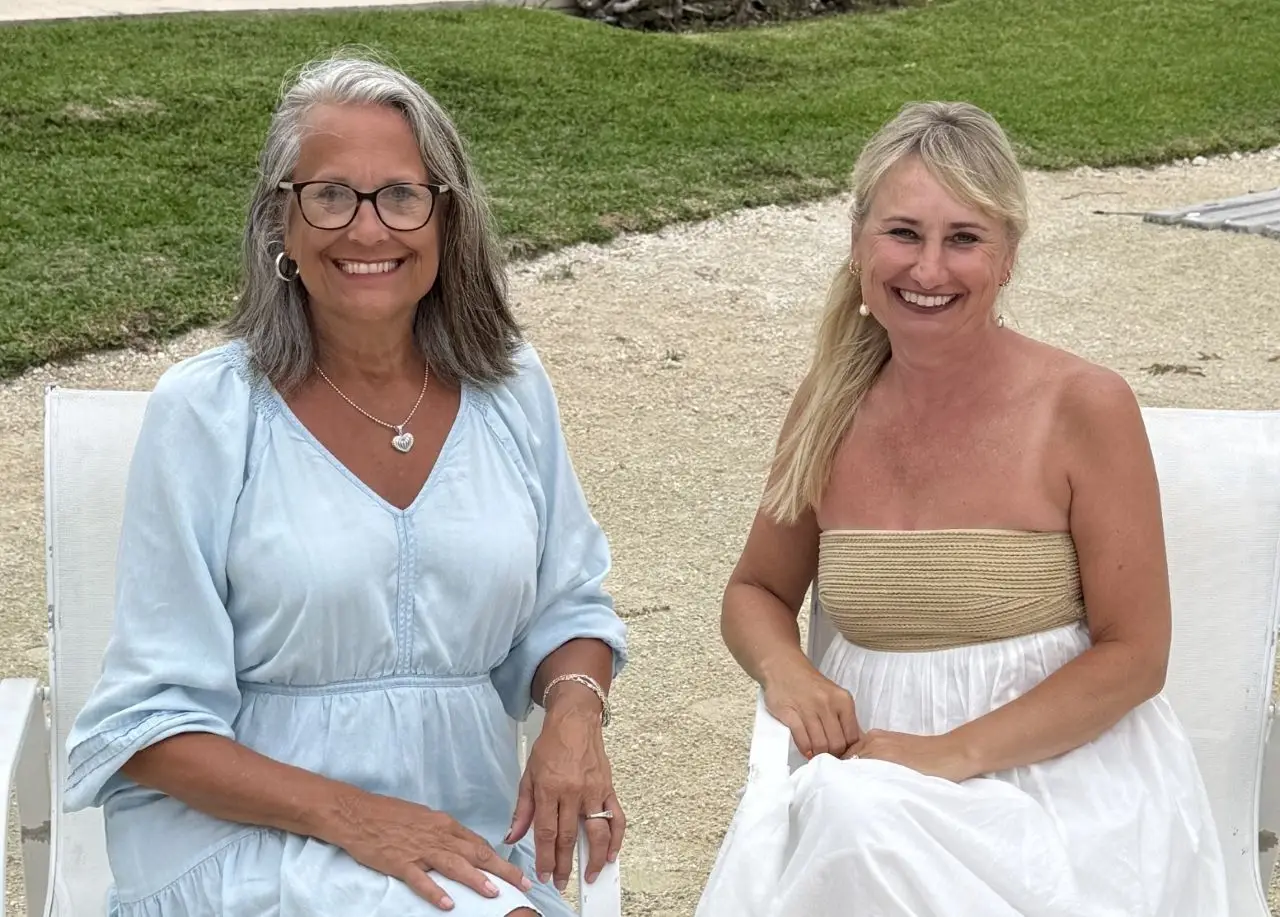 Two women in Cozumel