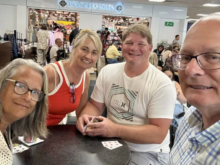 Two couples at Cozumel Airport