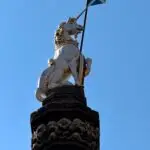 Unicorn statue on Royal Mile