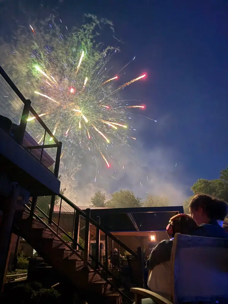 Watching fireworks July 4, 2026