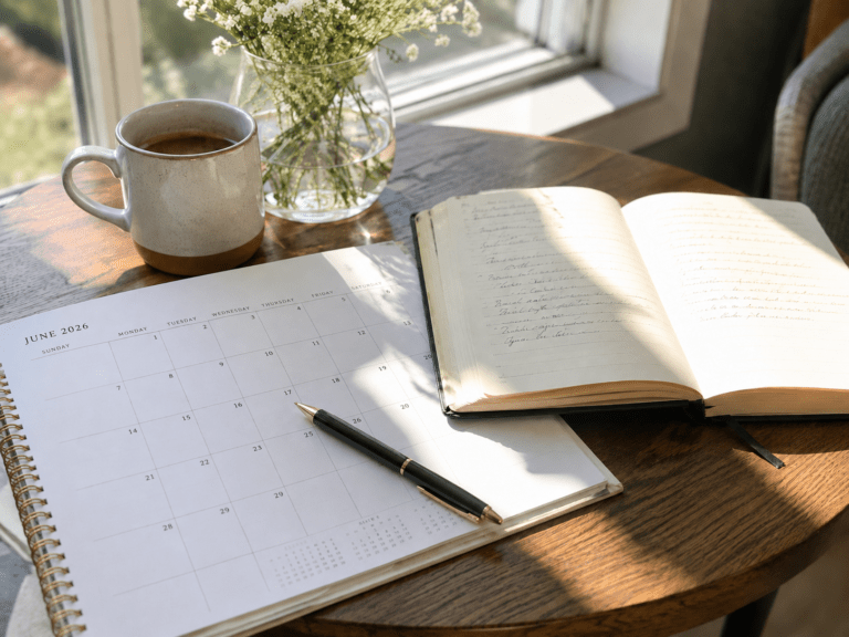 Calendar and journal for Retirement Update from the Laundry Room