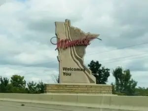 Traveling to Minnesota Minnesota travel sign
