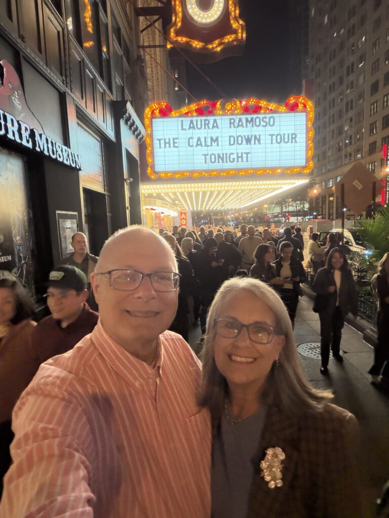Michael and Catherine at the Laura Ramoso show in Chicago Theater